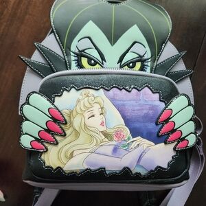 Loungefly Villains Backpack - Black, Green, Pink, and Purple